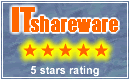 5 stars on IT Shareware